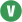 A green circle with a bold white letter V in the center, often used to represent vegetarian or vegan-friendly options at restaurants near me. The design is simple and eye-catching, conveying a clear message of plant-based offerings perfect for discerning diners.